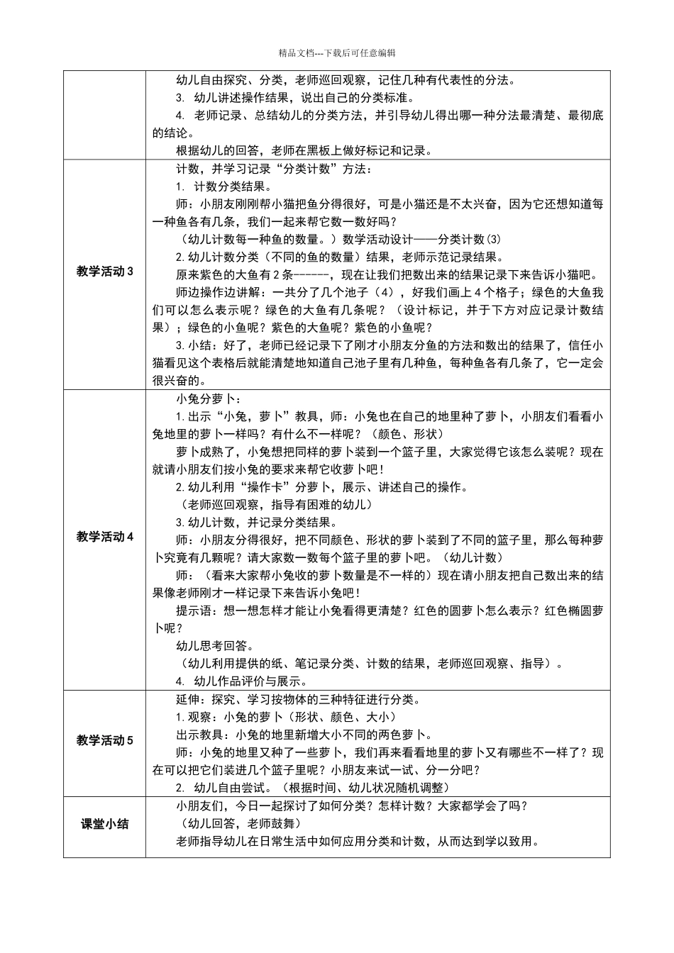 幼儿大班《分类计数》教学设计_第2页