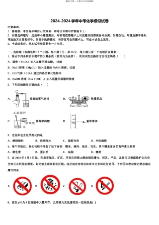 广东省东莞市中考化学最后冲刺模拟试卷含解析