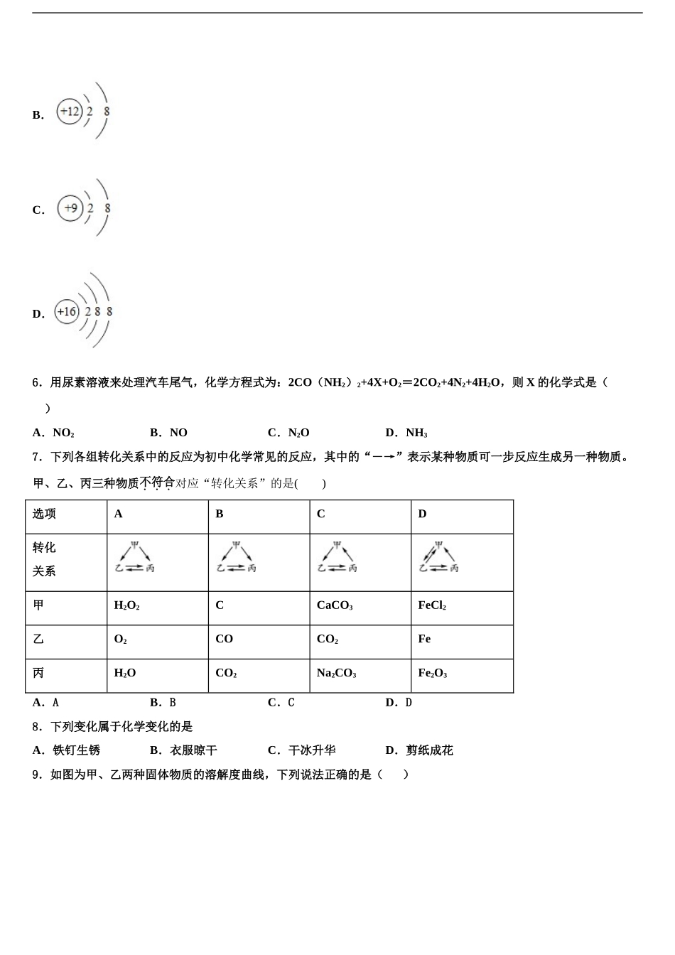广东省广州市荔湾区统考中考化学模拟预测试卷含解析_第2页