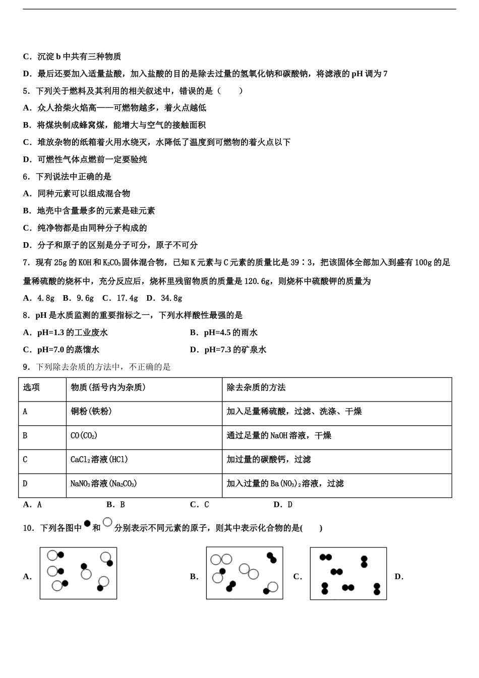 广东省揭阳普宁市重点中学中考冲刺卷化学试题含解析_第2页