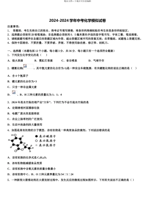 广东省江门市培英初级中学中考化学模拟试题含解析