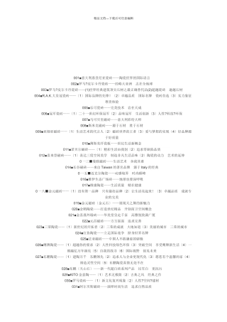 广告金句经典汇总