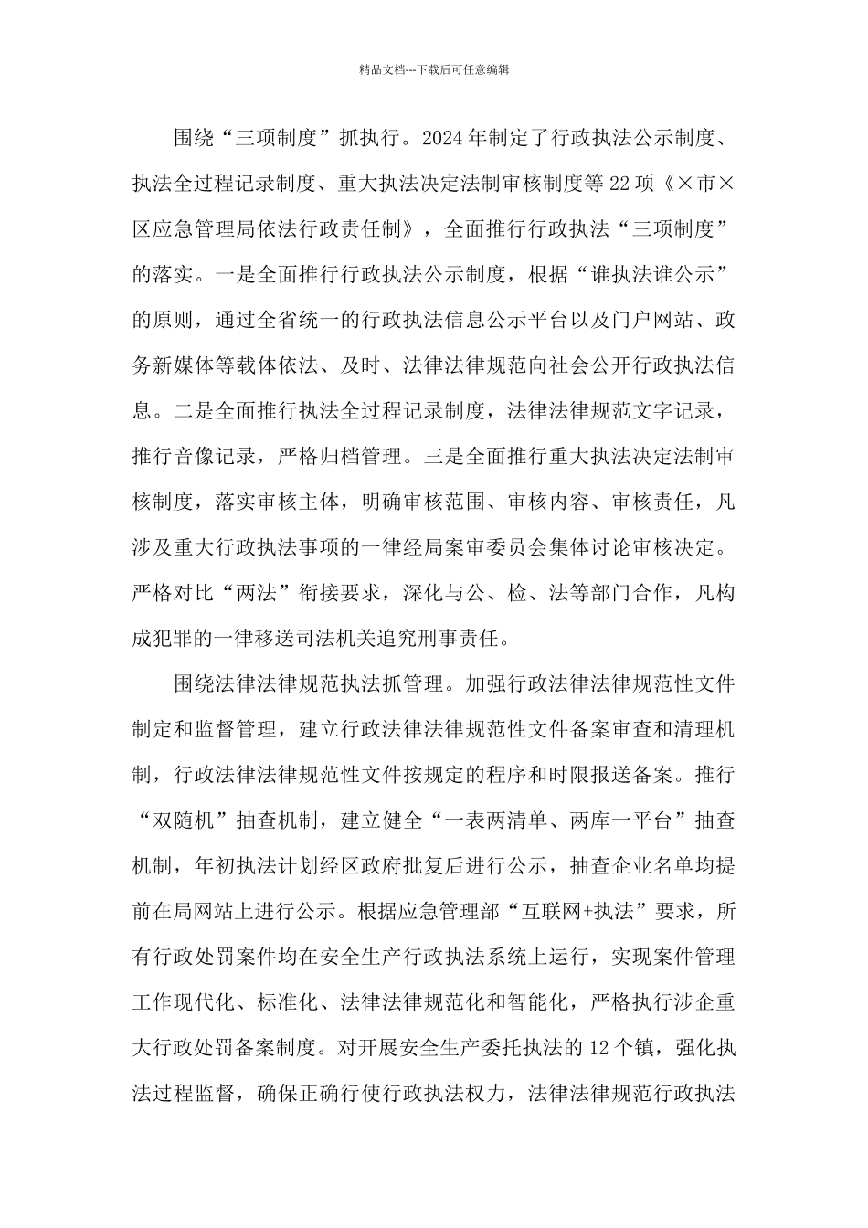 应急管理局党组书记个人述职报告_第3页