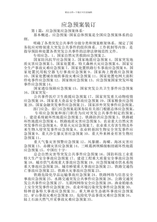 应急预案装订