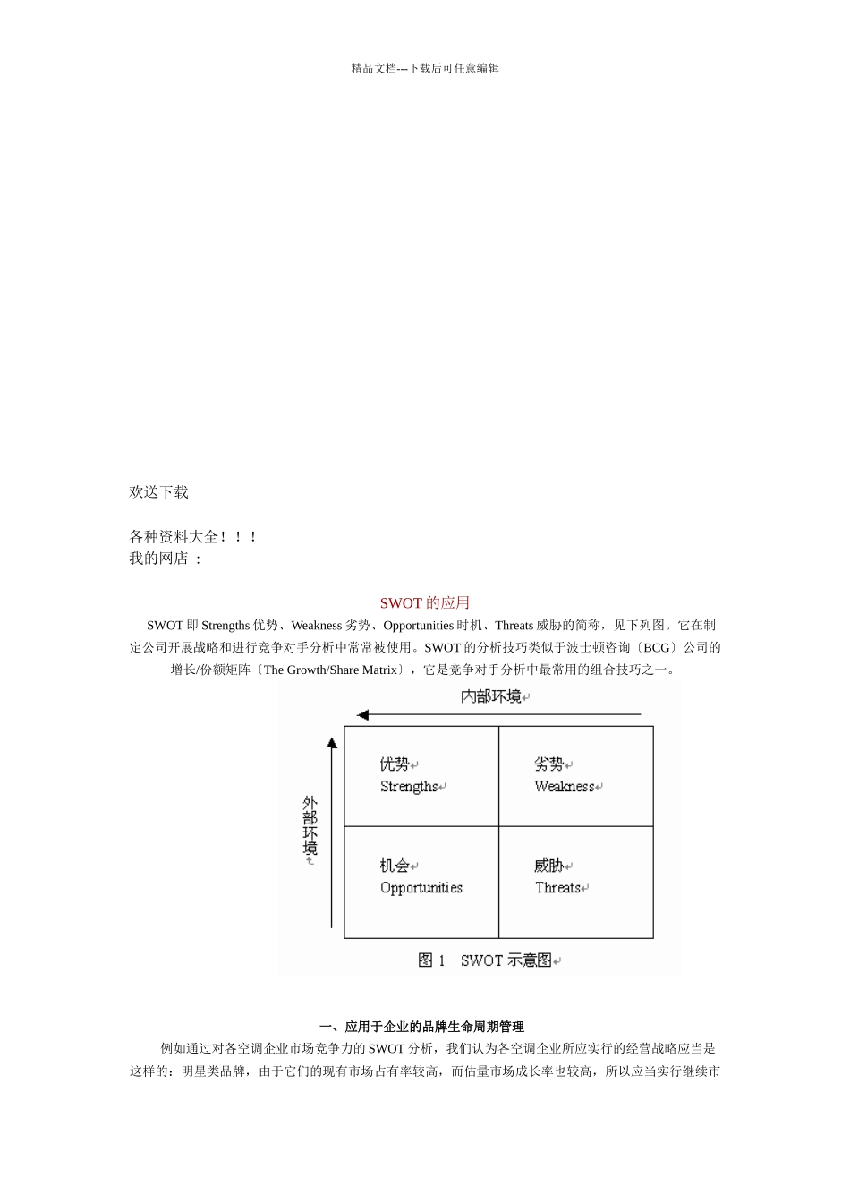 应用于企业的品牌生命周期管理与区域战略管理_第1页
