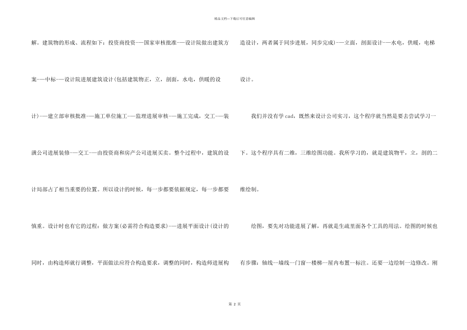 建筑设计公司实习报告1500字_第2页