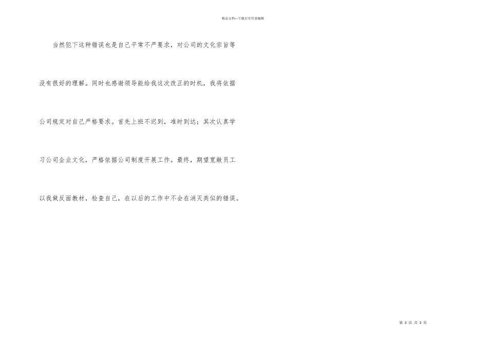 开会迟到悔过书_第3页