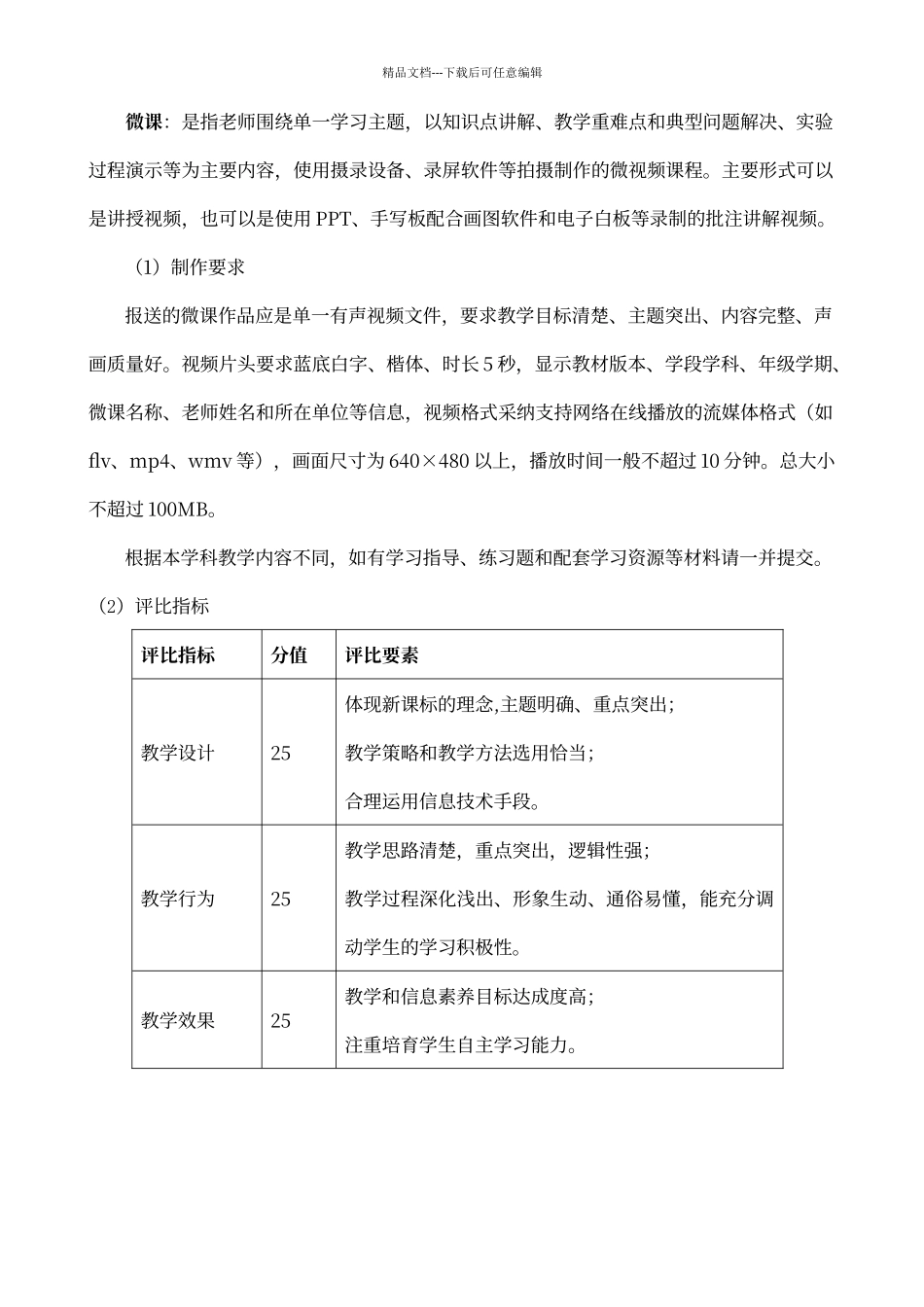 微课及评价标准_第1页