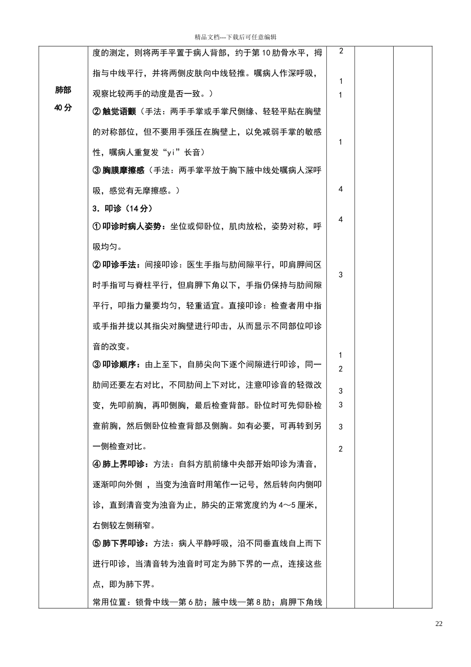 心、肺体格检查评分标准_第2页