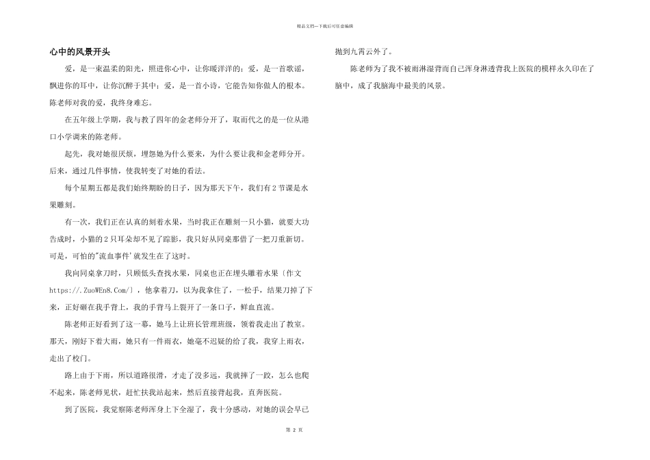 心中的风景开头_第1页