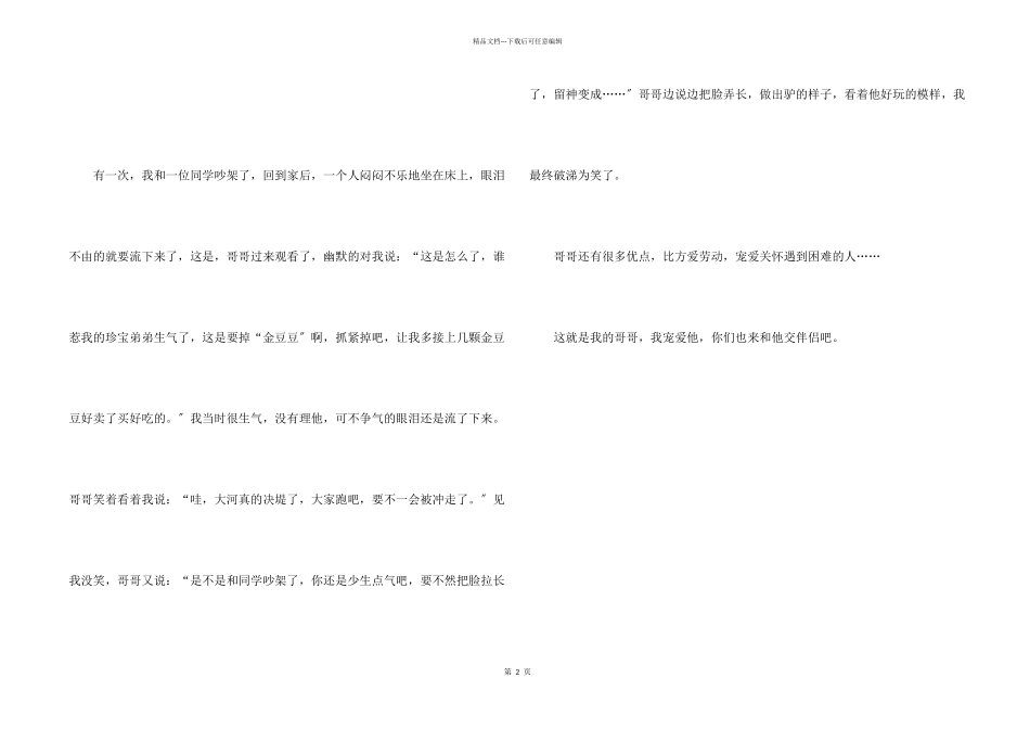 快乐使者哥哥写人_第2页