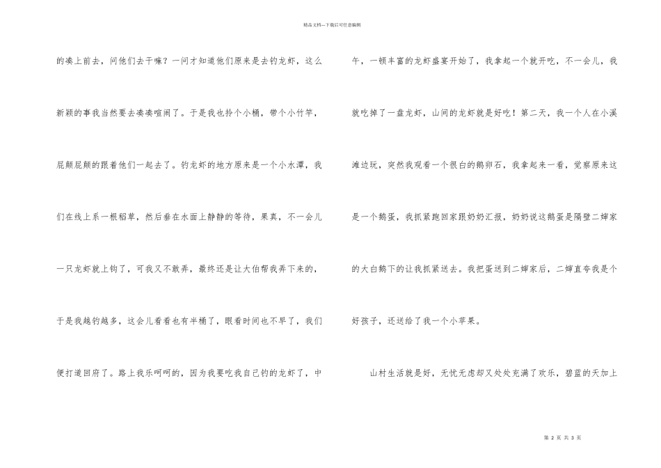 快乐暑假时光_第2页