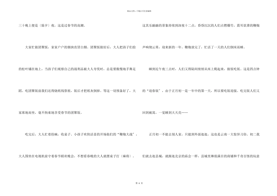 快乐的春节优秀小五年级_第2页