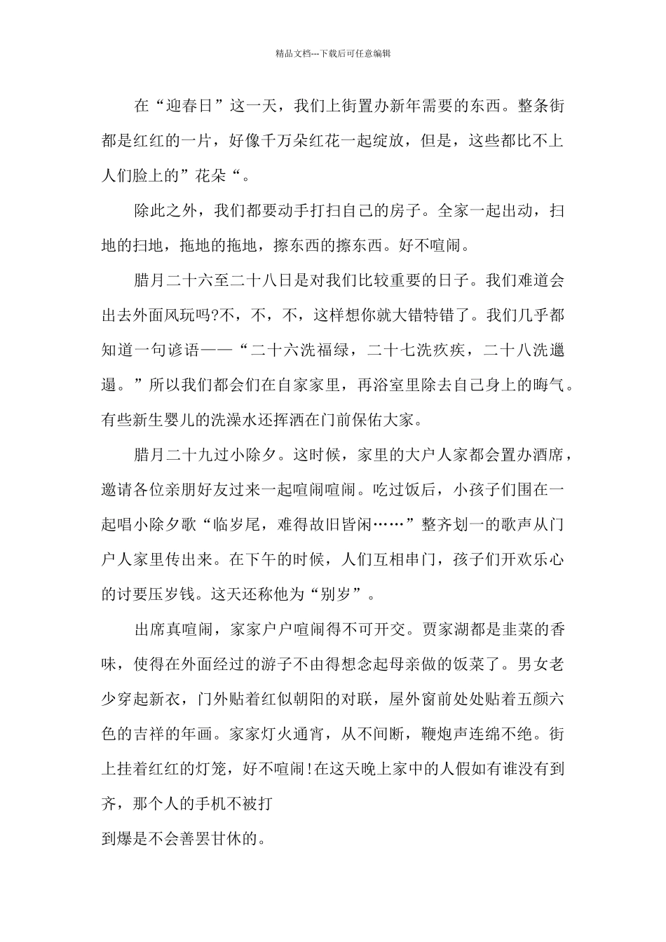 快乐的春节小学生作文5篇_第2页