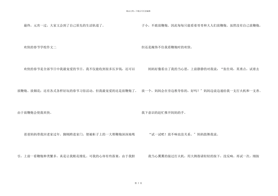 快乐的春节初中5篇_第3页