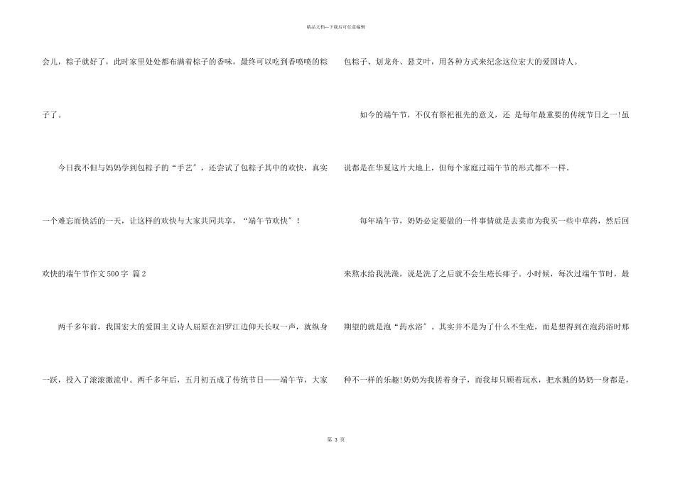快乐的端午节500字锦集7篇_第3页