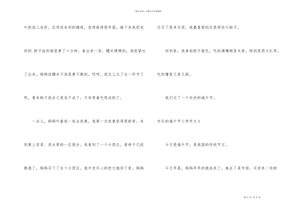 快乐的端午节小学_第3页