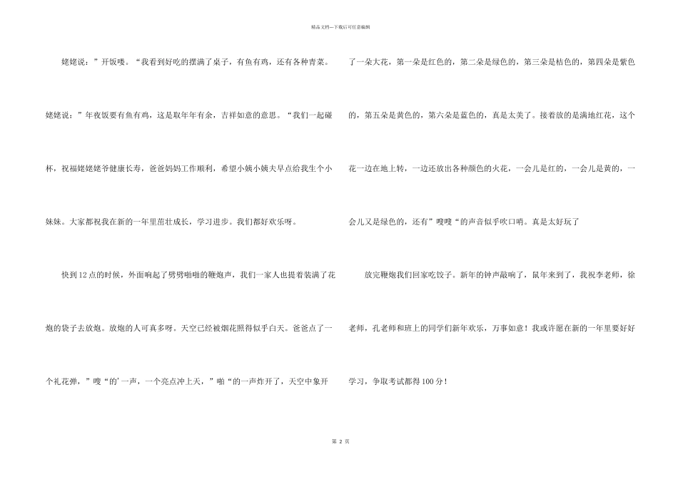快乐的除夕夜500字3篇_第2页