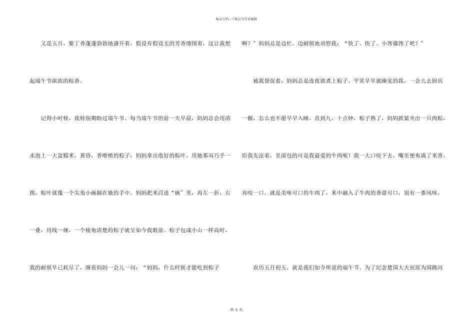 快乐的节日集锦15篇_第3页