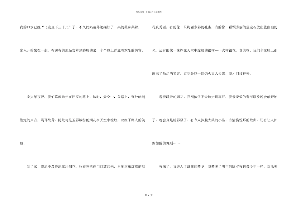 快乐的除夕夜周记_第2页