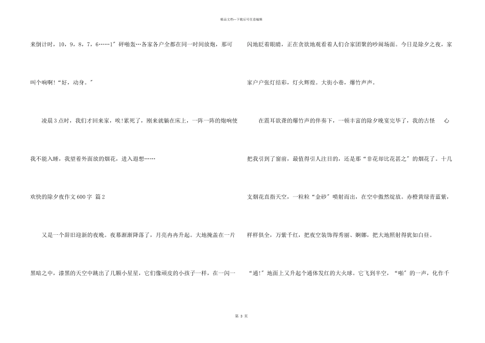 快乐的除夕夜600字汇总五篇_第3页