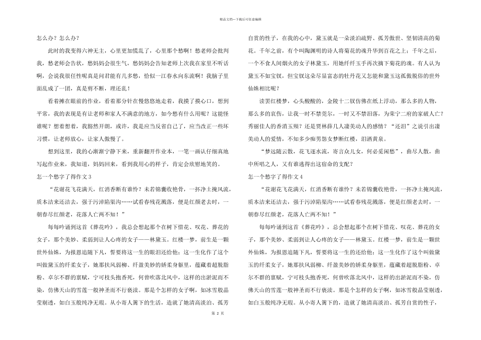 怎一个愁字了得9篇_第2页