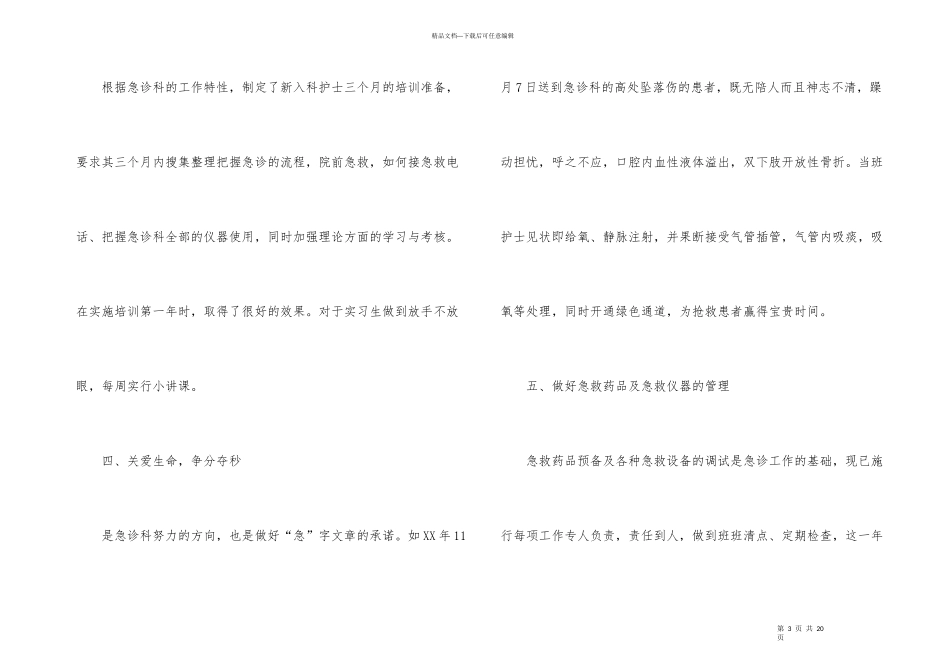 急诊科年终工作总结汇编四篇_第3页