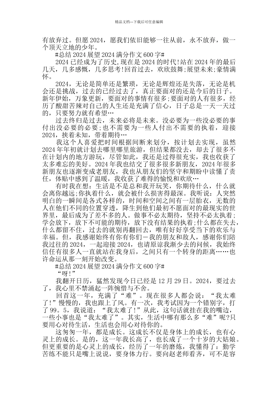 总结2024展望2024作文600字5篇_第3页
