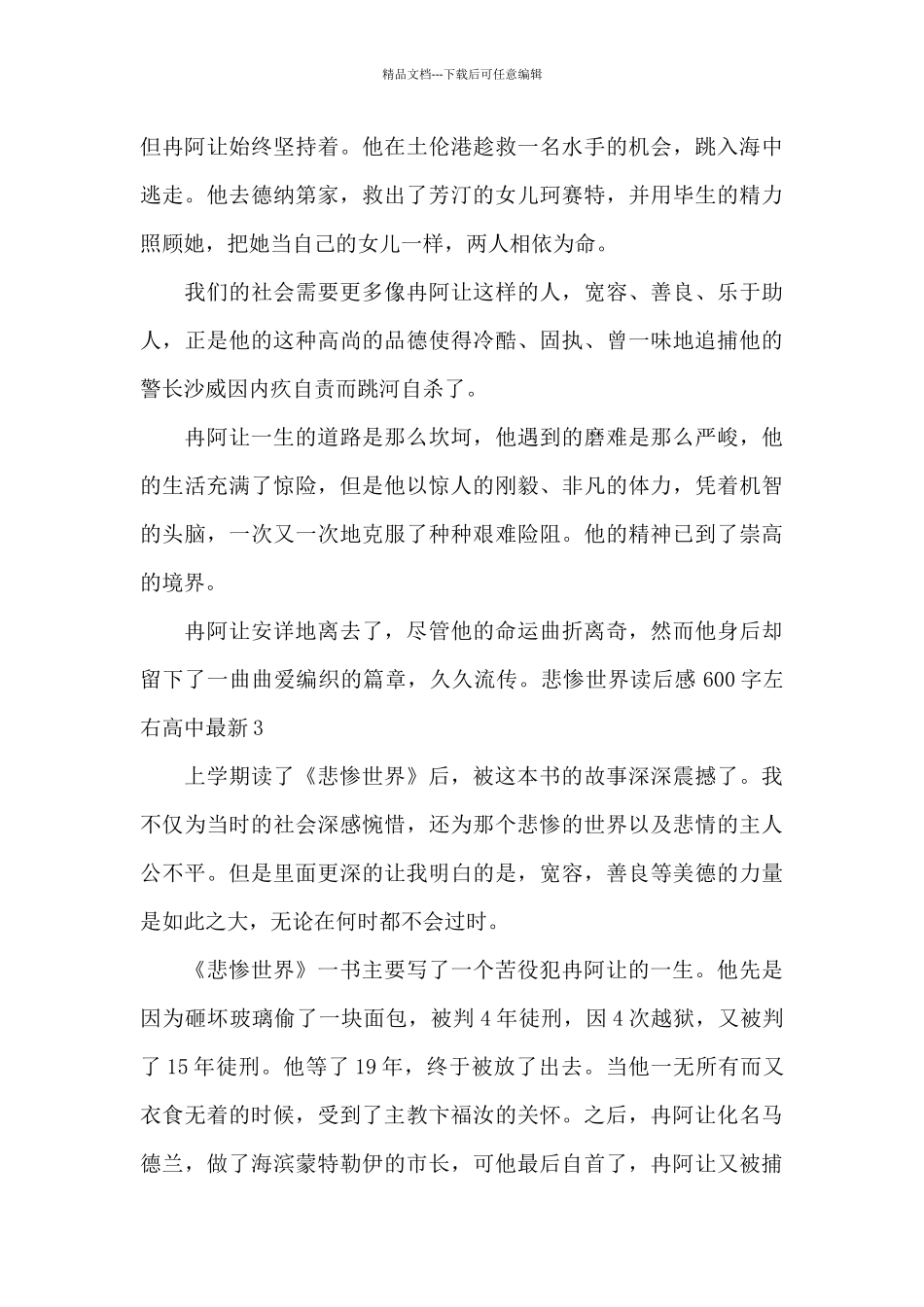 悲惨世界读后感600字左右高中最新_第3页