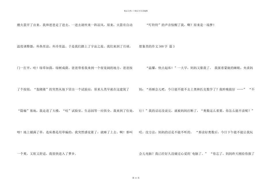 想象类的300字4篇_第3页