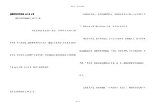 感恩母亲四年级400字4篇