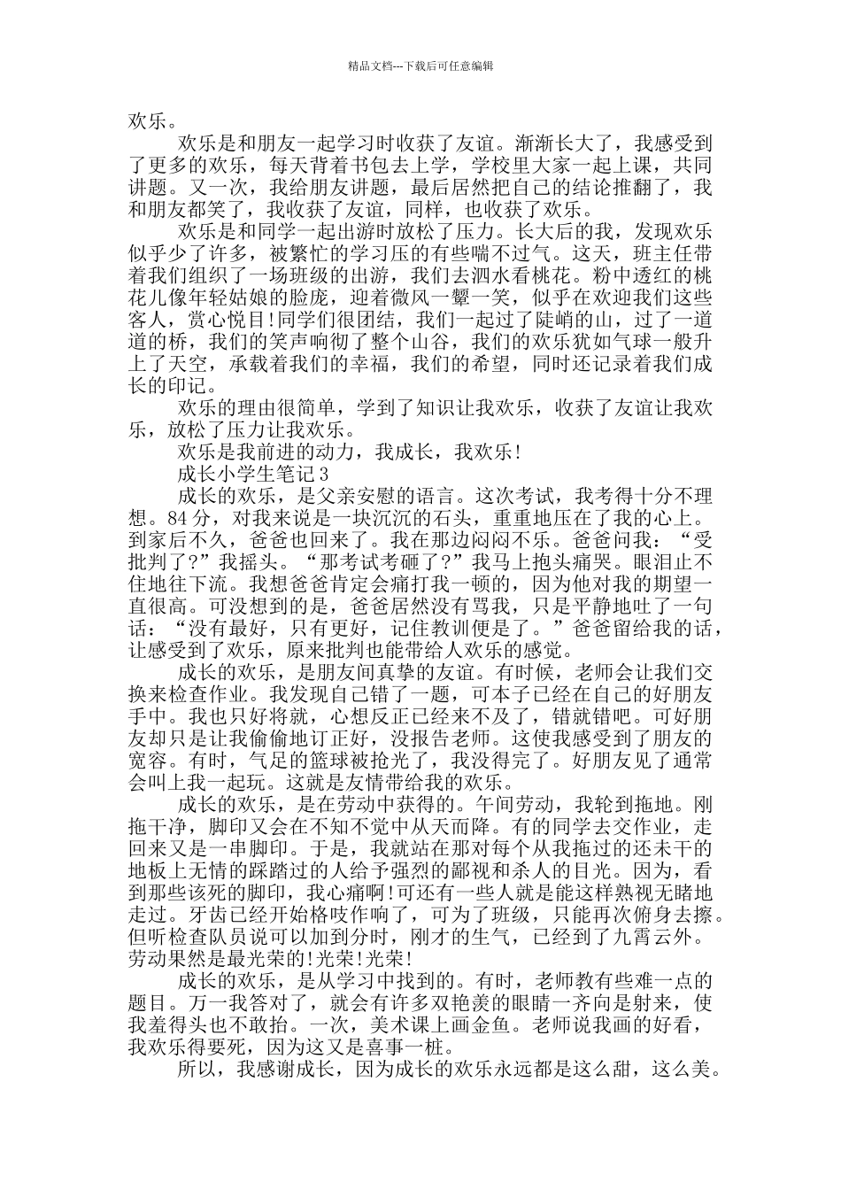 成长小学生笔记2024_第2页