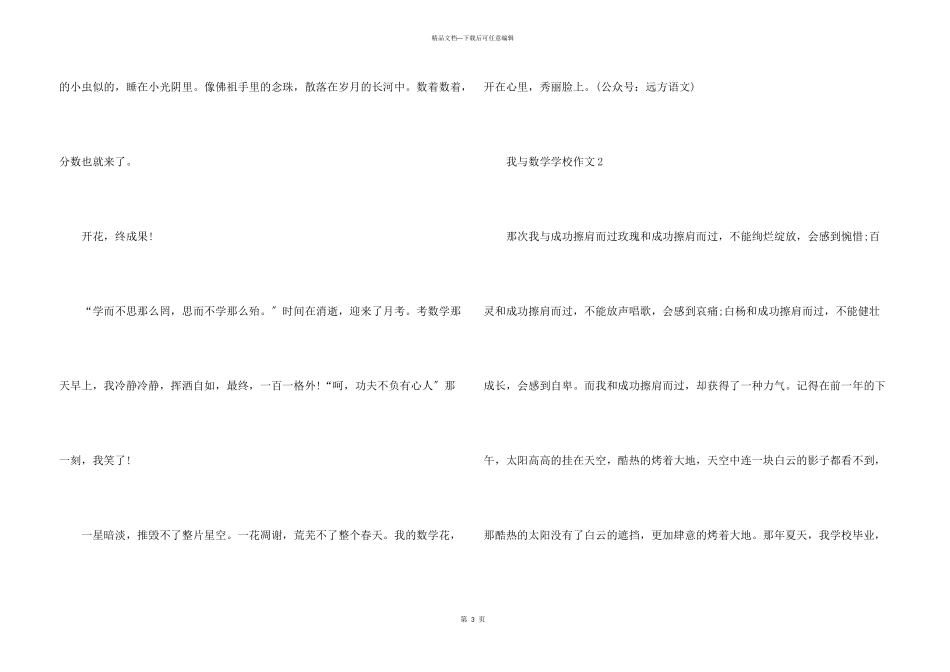 我与数学初中格式_第3页