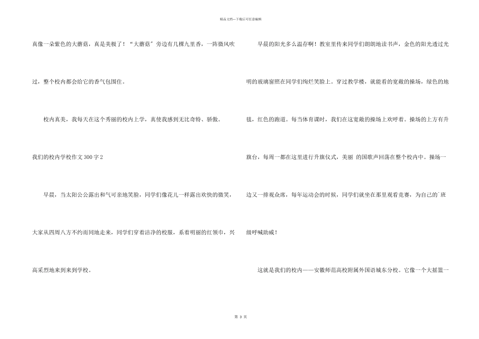 我们的校园小学300字_第2页