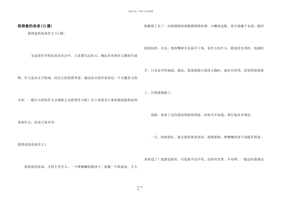 我可爱的弟弟_第1页
