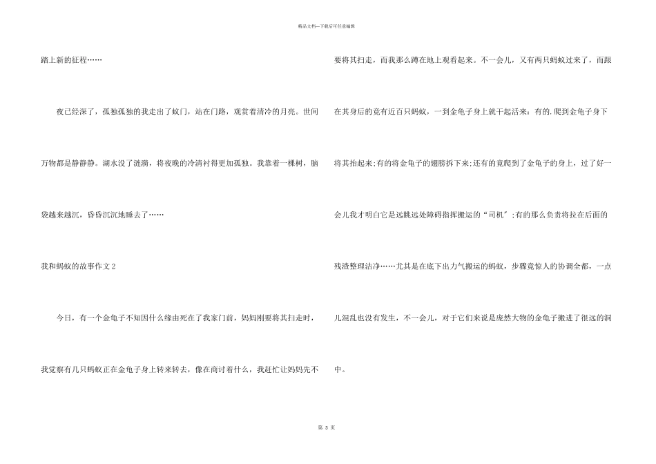 我和蚂蚁的故事_第3页