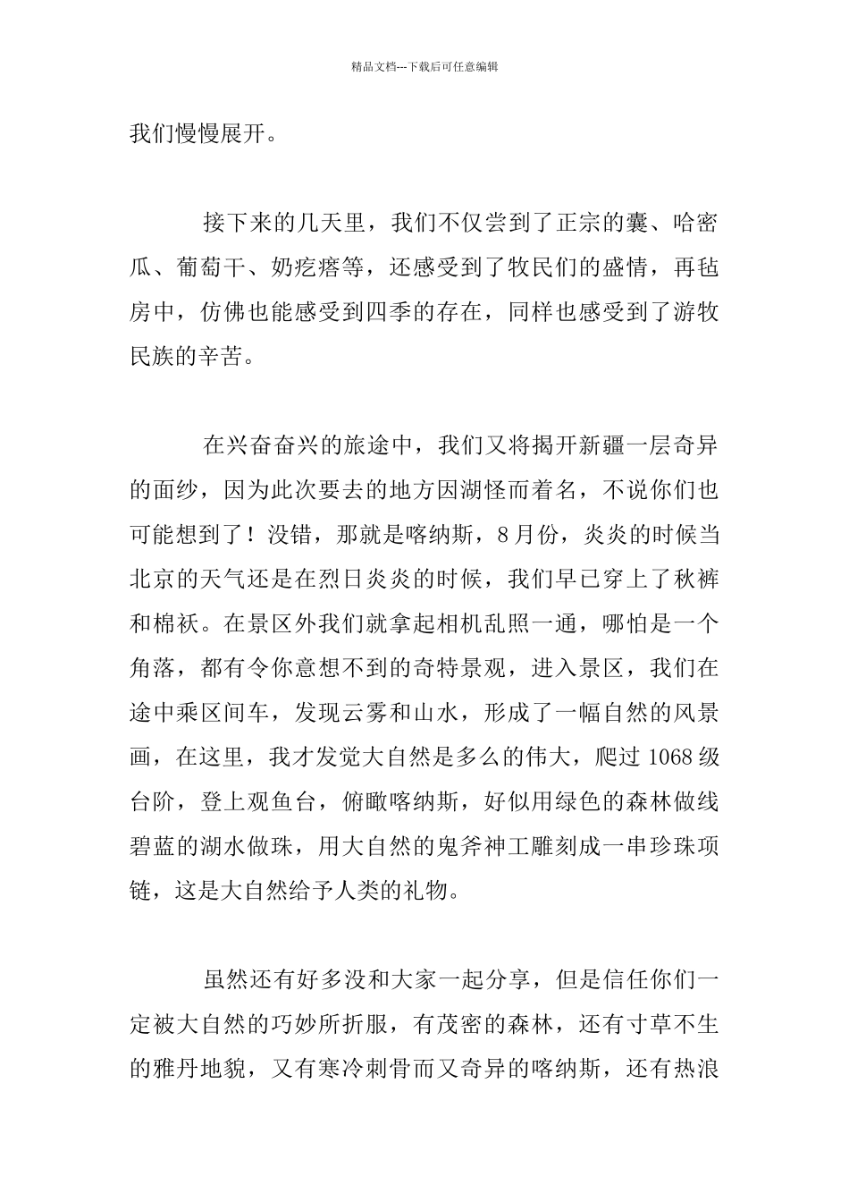 我的新疆之行八年级游记_第2页