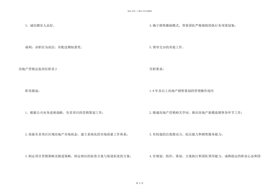 房地产营销总监岗位职责_第2页