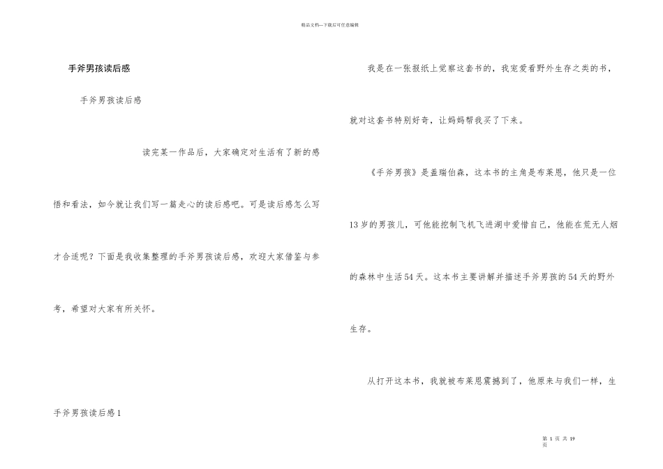 手斧男孩读后感_第1页