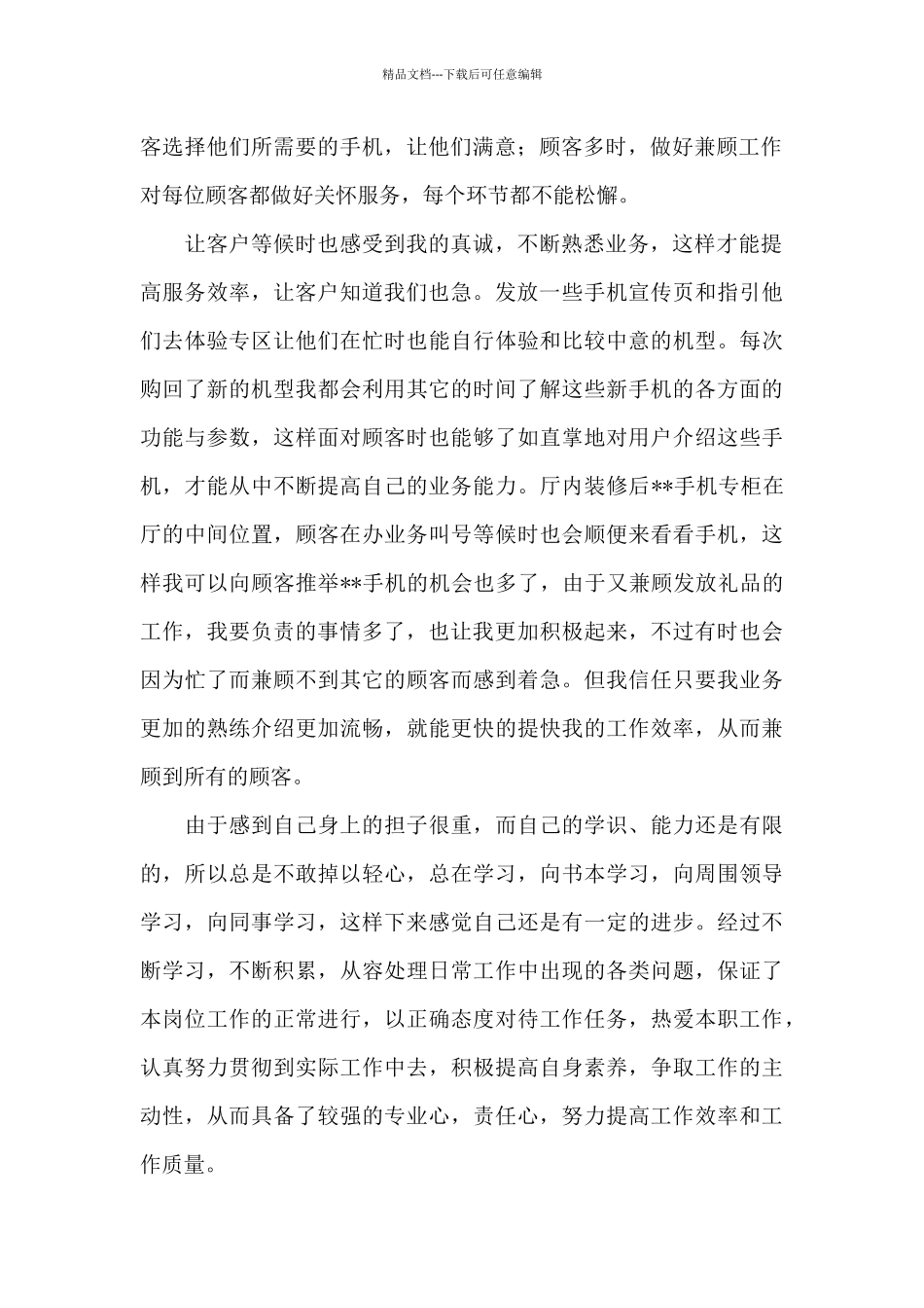 手机销售个人年终工作总结范文_第2页