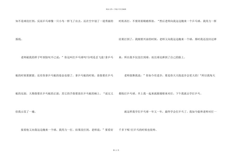 打乒乓球比赛的4篇_第2页