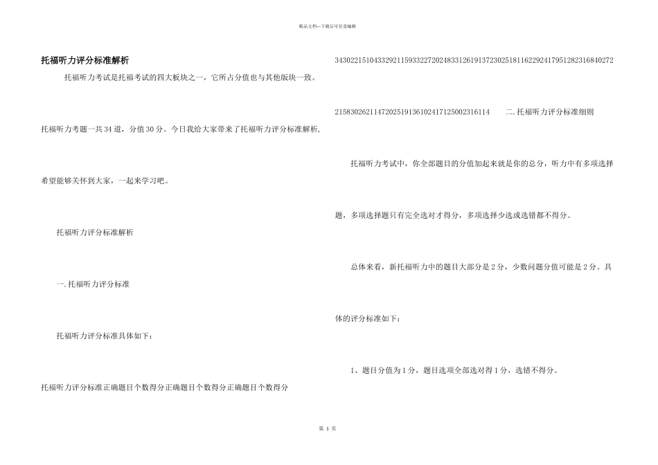 托福听力评分标准解析_第1页