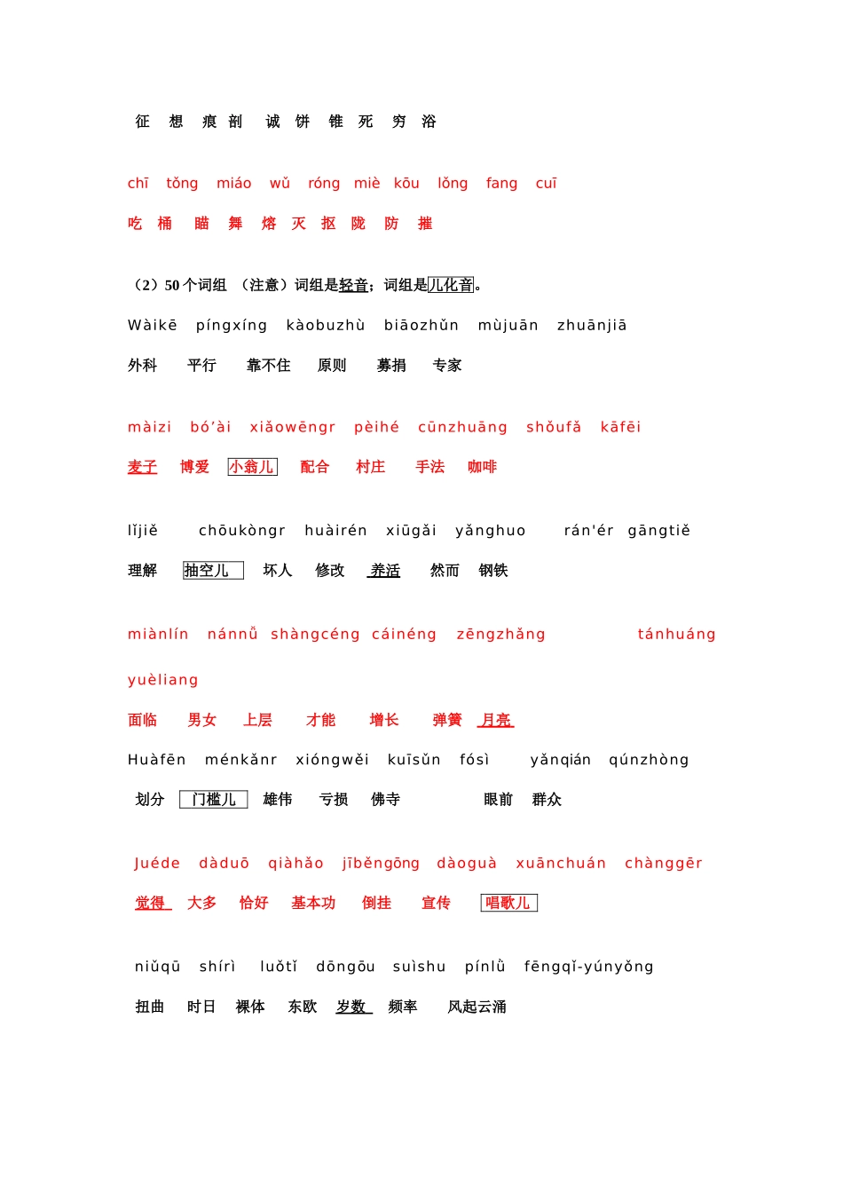 2025年普通话等级考试真题带音_第2页