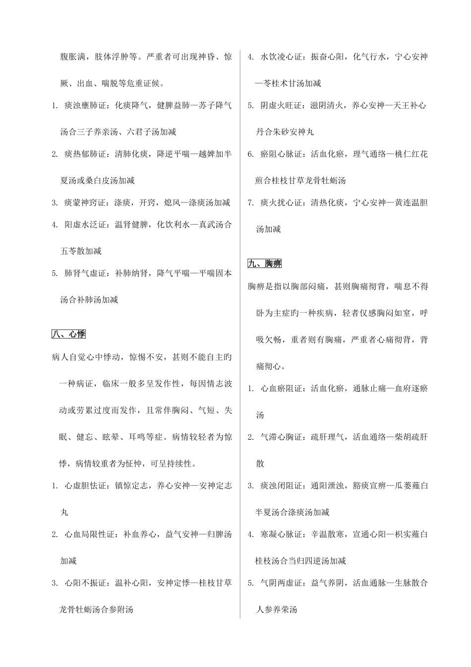 2025年中医执业医师内外妇儿+针灸笔记_第3页