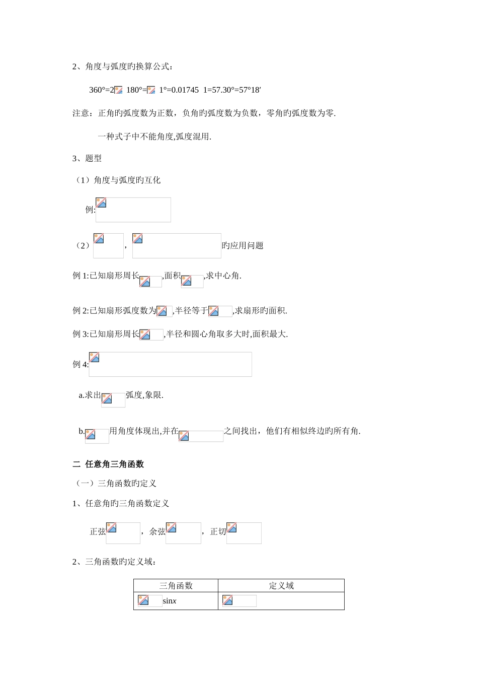 2025年必修四三角函数知识点总结_第3页