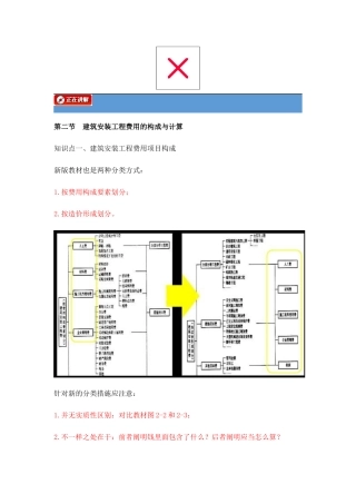 2025年第二节建筑安装工程费用的组成与计算监理工程师中业网校投资控制讲义