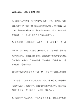 2025年五人制足球竞赛方法