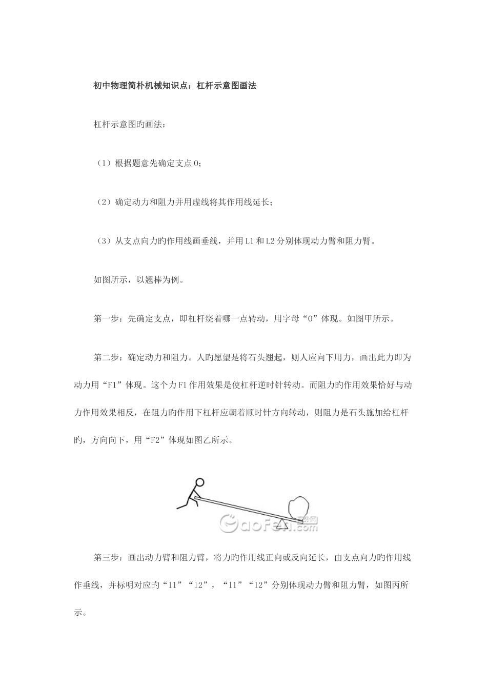 2025年初中物理简单机械知识点_第1页