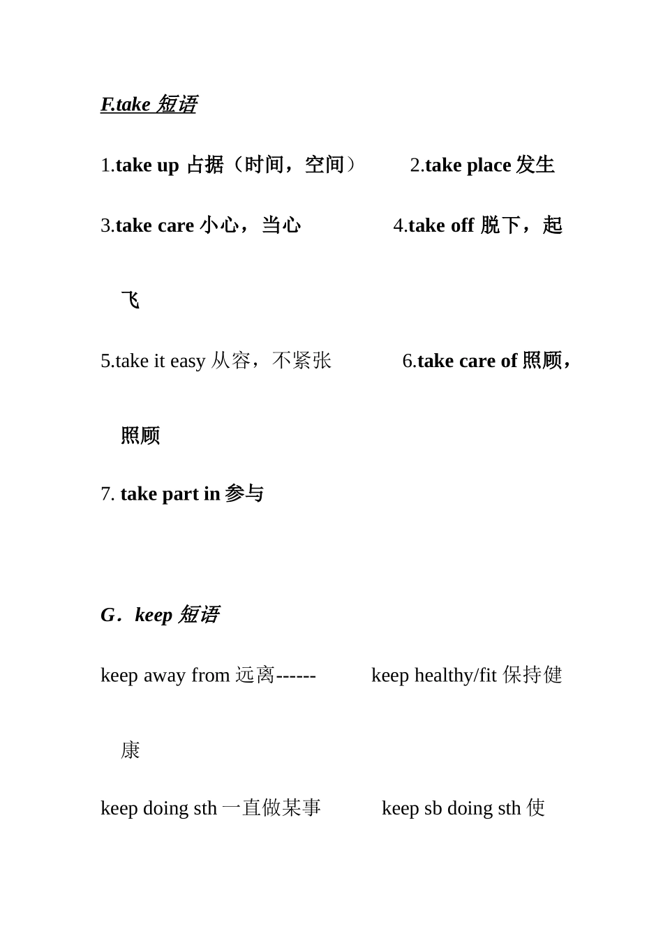 2025年初中英语短语归纳_第3页