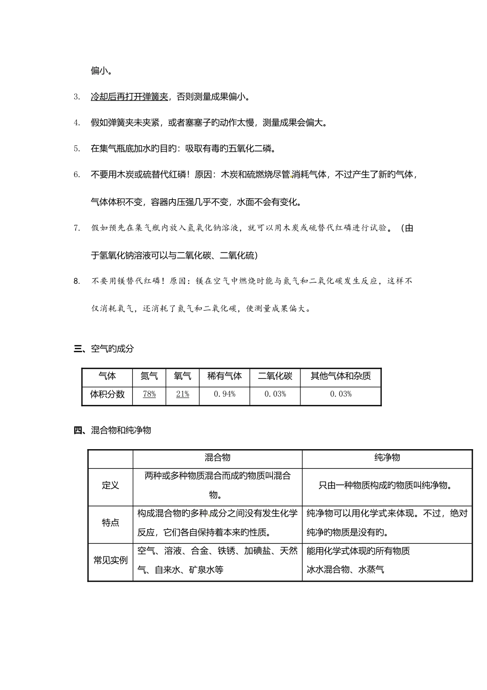 2025年中考化学知识点归纳复习题_第2页